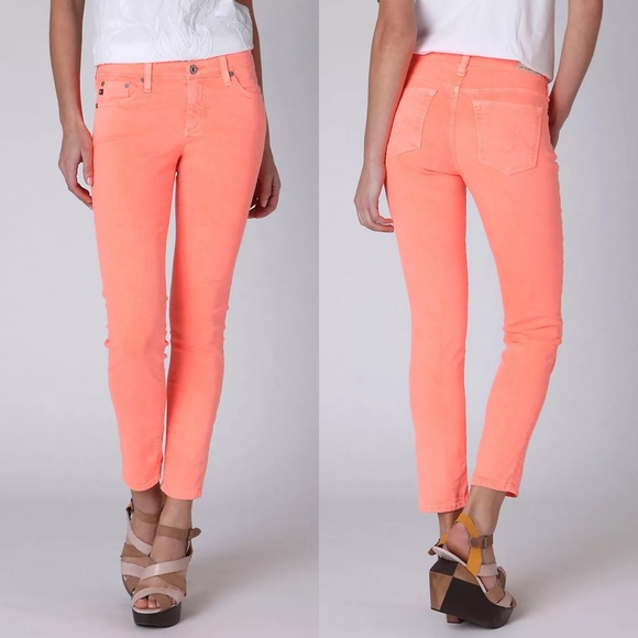 Ag Adriano Goldschmied Denim - AG X Anthropologie Stevie Neon Ankle Skinny Jean